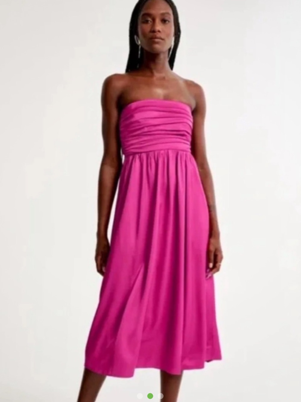 Abercrombie Emerson Strapless Midi Dress